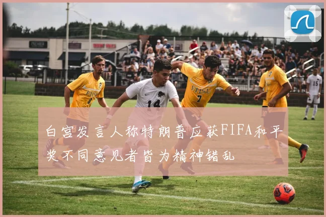 白宫发言人称特朗普应获FIFA和平奖不同意见者皆为精神错乱